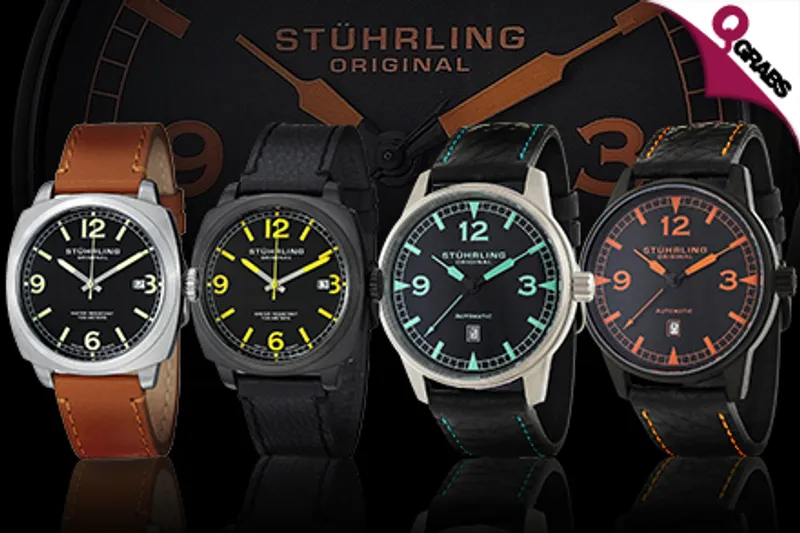 From QR299, Look More Like a Gentleman with Men’s Stuhrling Watches - Choose from 11 Dashing Styles! (Up to QR3187 Value)